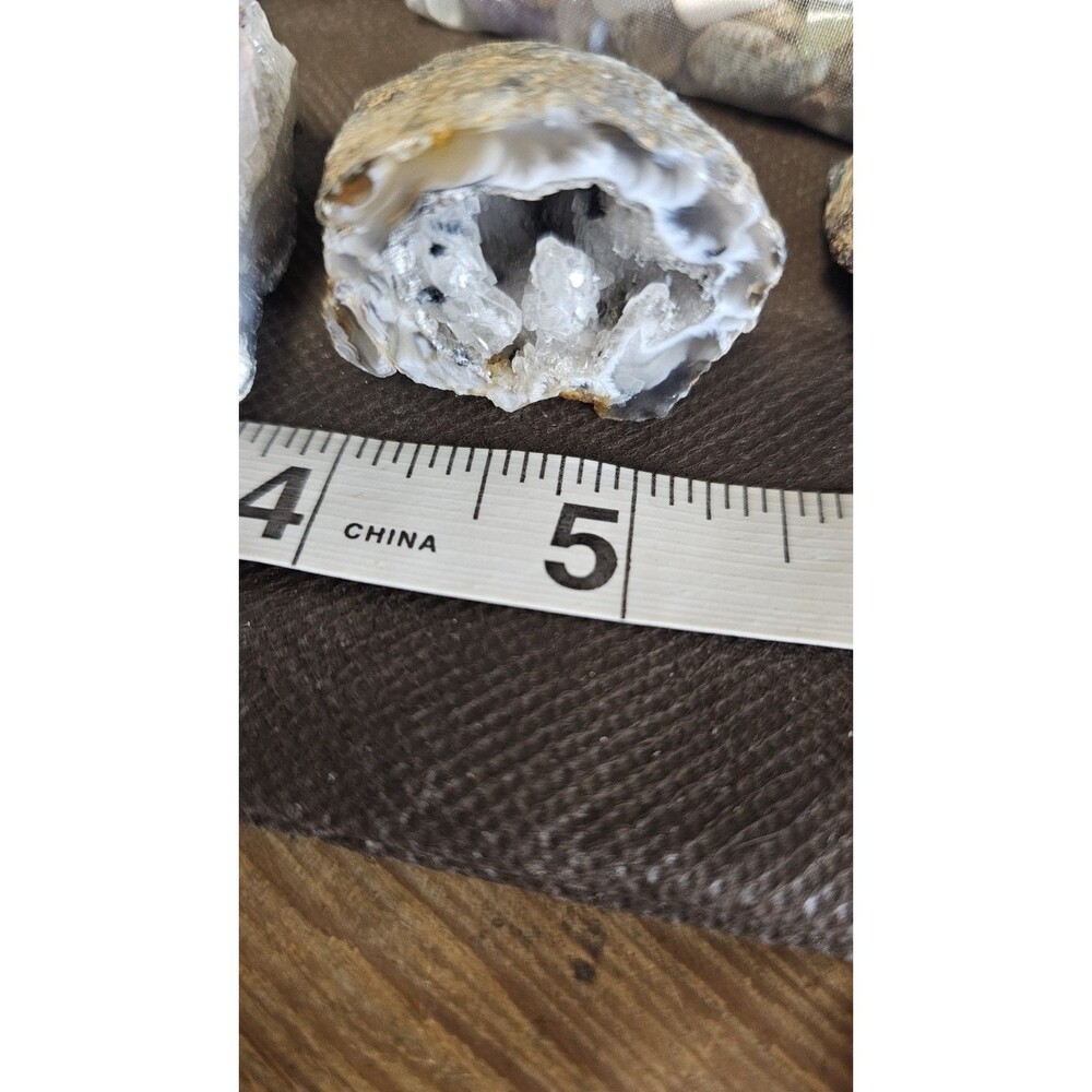 Natural Crystal & Stone Collection Lot Agate Slice Druzy Quartz Amethyst - Picture 5 of 8